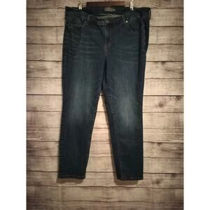 Torrid Jeans 20R Vintage Stretch Boyfriend Straight Dark Wash Blue Jeans